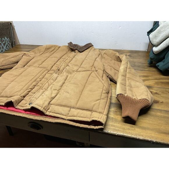 Walls Outdoors Men's 2XL Quilted Work Jacket Zipper Front Distressed - Picture 7 of 16